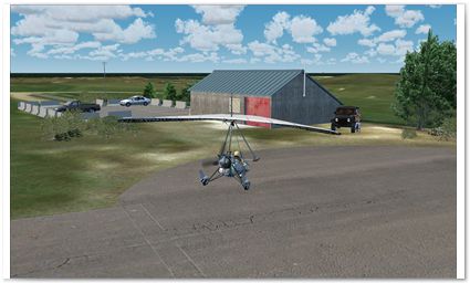 Colonsay airfield in sim 